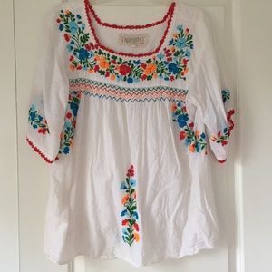 Embroidered Siren top